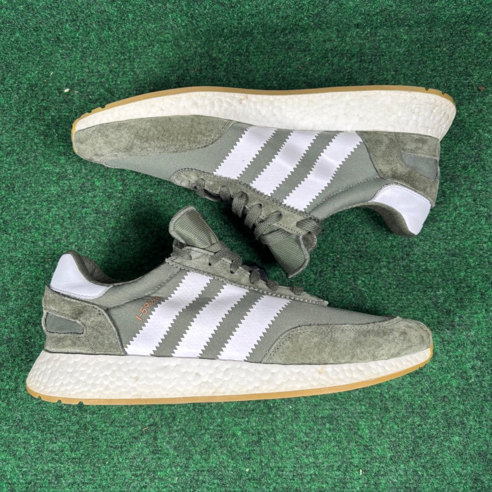 Adidas I-5923 Base Green White Gum Mens Sneakers CQ2492 Size 11.5
